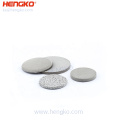 Hengko Medical Grado de acero inoxidable 316 316L Bronce 0.2-100 Micrones Filtro de aire de oxígeno HEPA para dispositivos de admisión de oxígeno médico